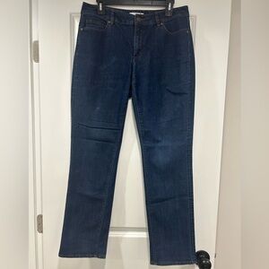 LOFT Dark Blue Straight Jeans